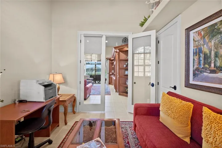 French doors on Den/Office, closet to right