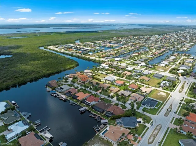 Aerial view looking North West of home