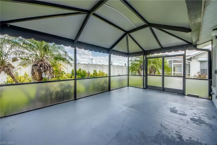 Screen Enclosurer-looking right to double doors.