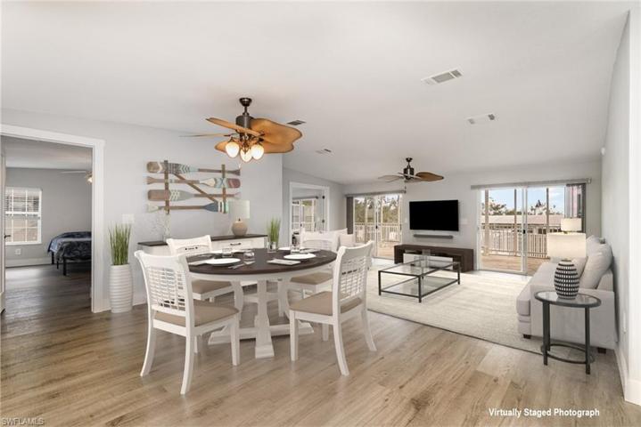 Virtually Staged Dining/Living area