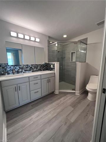 Main bath, sink with another beautiful backsplash and finishes!