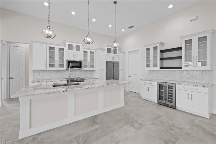 Gorgeous kitchen with island and bar
