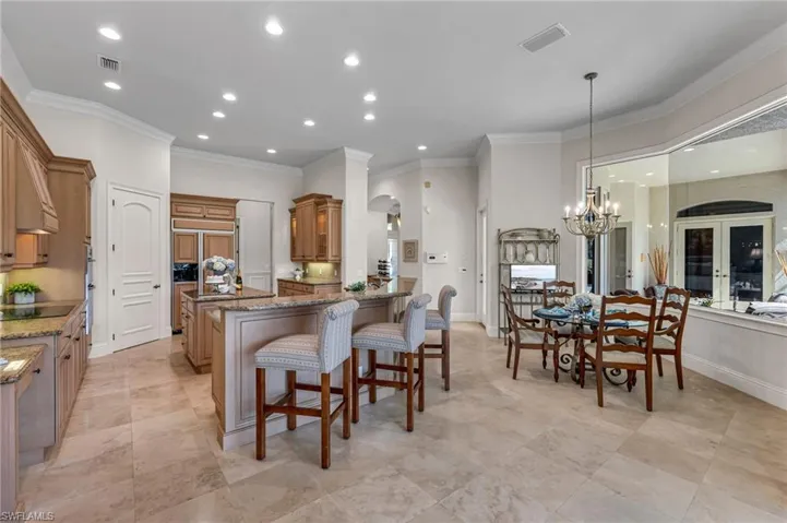 Classic, marble floors throughout all the main areas of this residence.