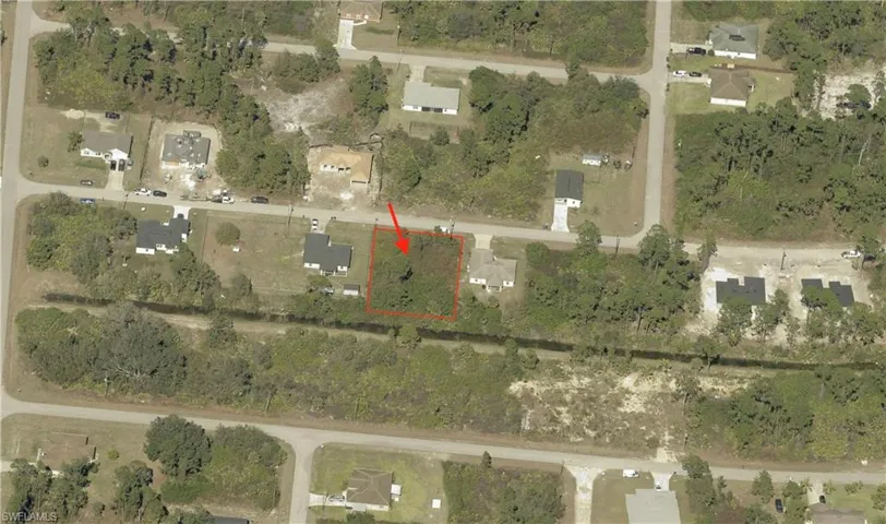 Map / location with property parcel outlined