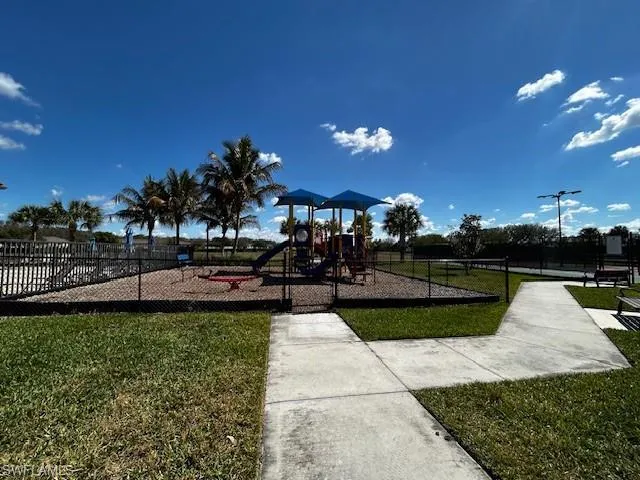Playground by the pool
