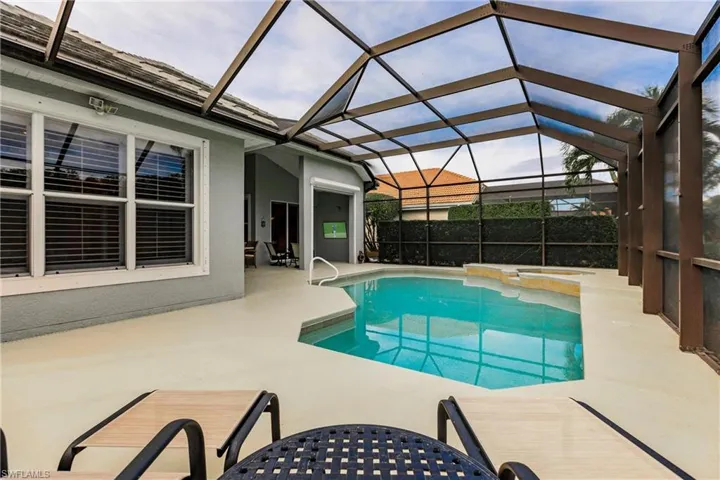 Lanai Area with pool & spa