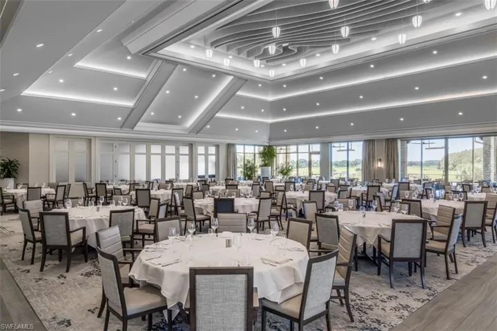 Clubhouse banquet dining room