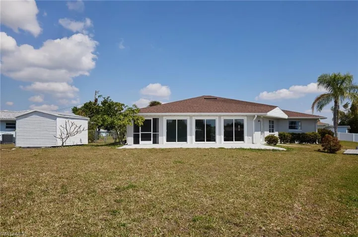 Back of property