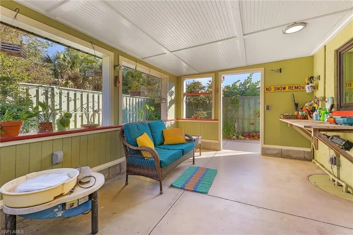 planters shed, maybe for a hot tub