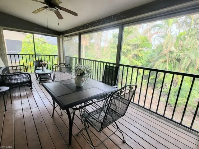 Screened Lanai Facing Landscaped Yard - View #1
