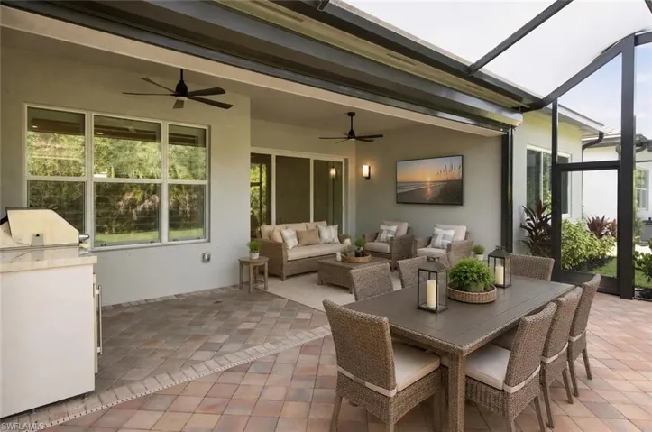 Room Digitally Staged  cover screened lanai