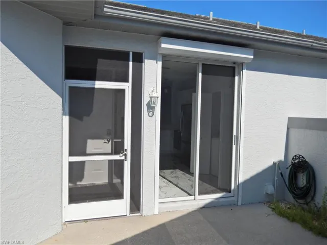 exterior screened entry