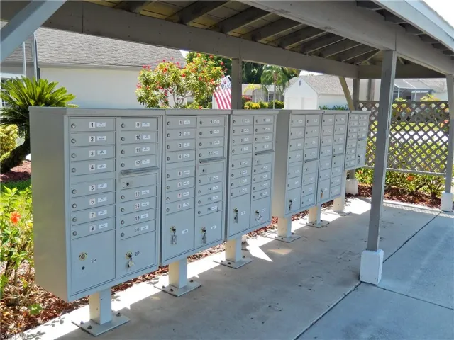 Community mail area only steps away