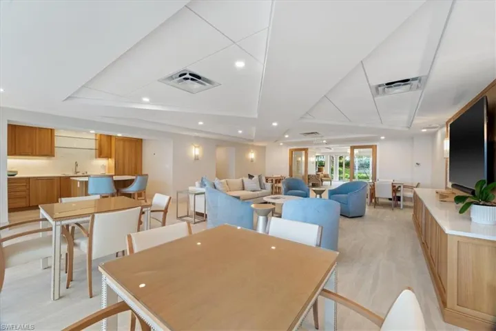 Recently renovated building community room