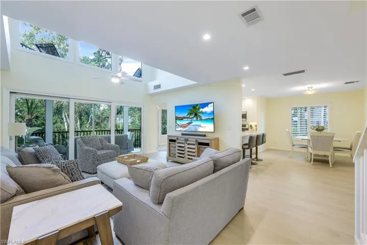 View of great room from west side of home.