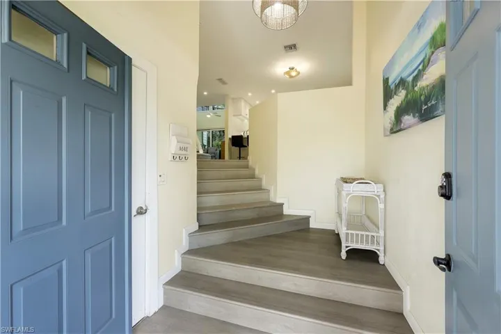 Entrance to the home. Notice the new flooring!