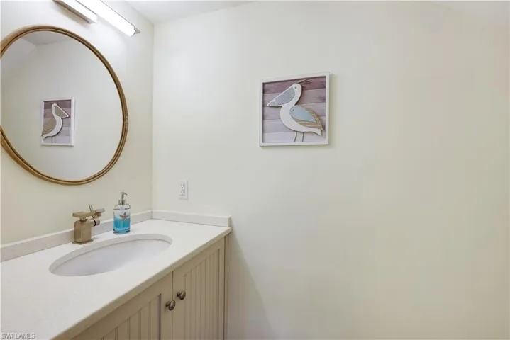 Powder room, just off living area.