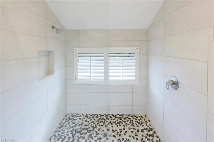 The tile is so pretty in this shower!