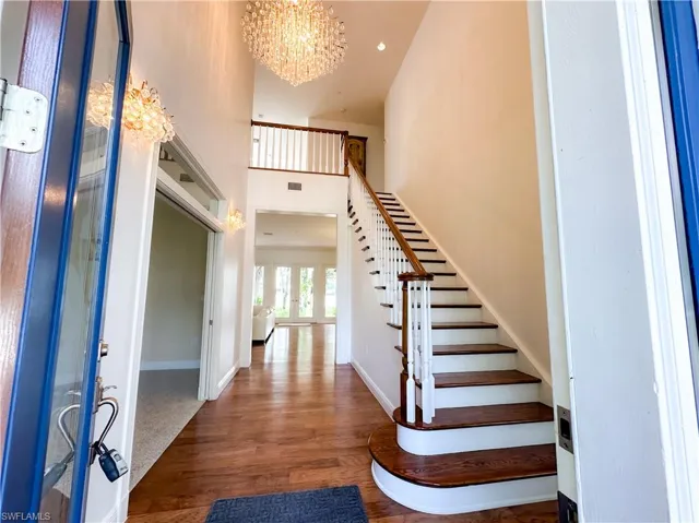 Front Foyer-Solid Wood Tread Staircase