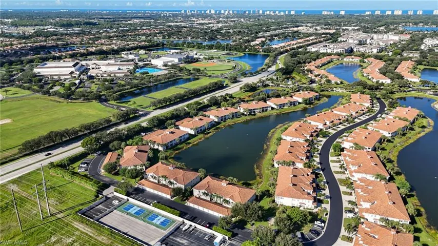 View of property location with pickleball court and RV lot