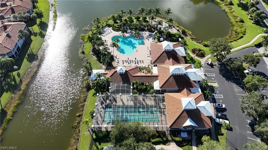 Drone / aerial view of a of community hub