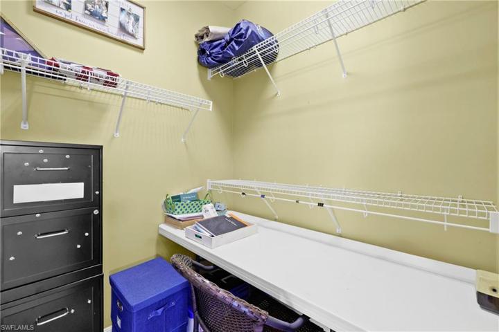 2nd walk in closet set up as office.  Can be easily changed back to closet.