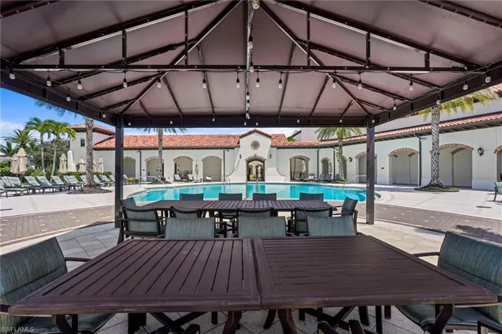 View of patio / terrace featuring a community pool