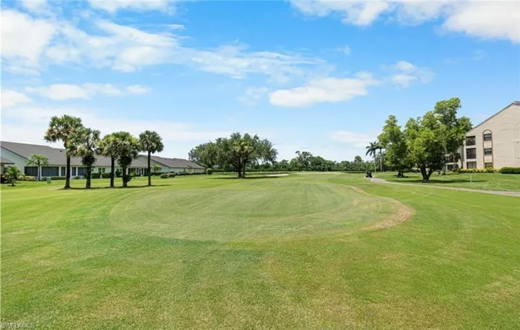 View of golf course from lanai