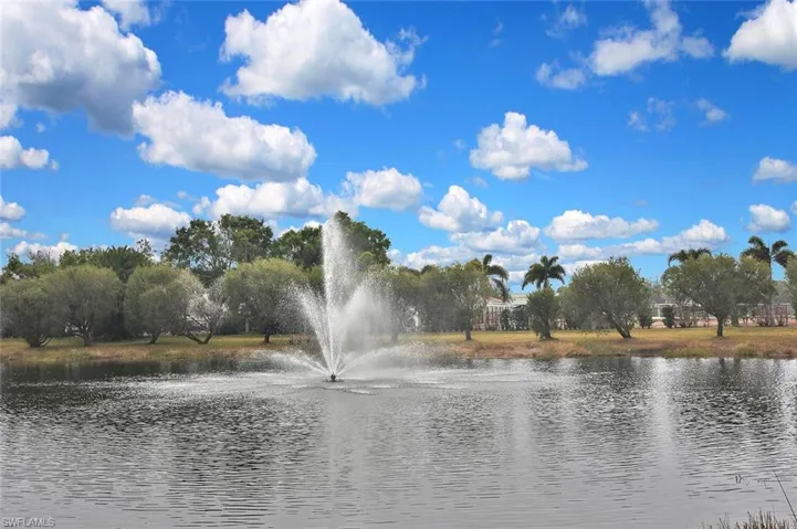 View of community featuring a water view
