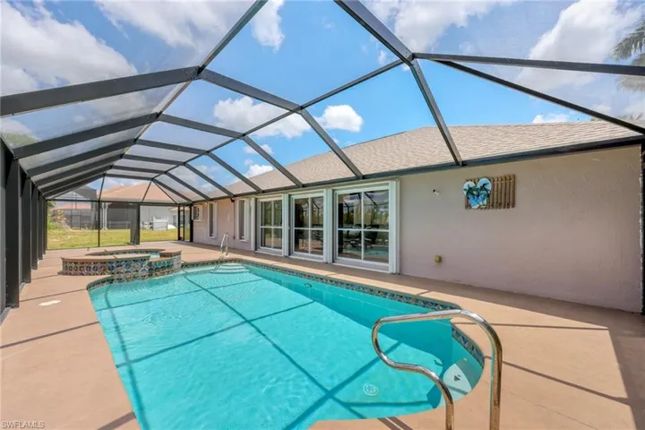Pool cage was replaced after Ian