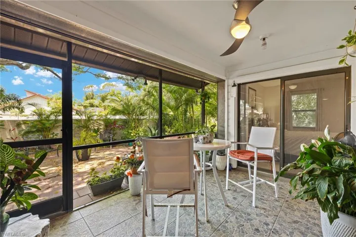 Screened lanai