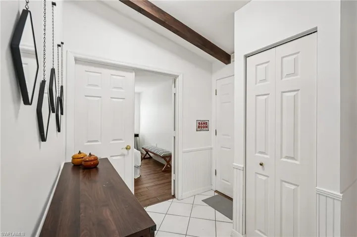 Entry from garage