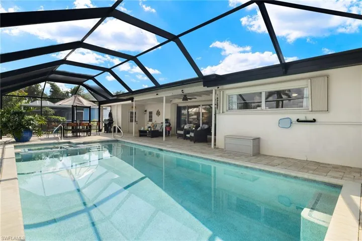 View if pool & patio