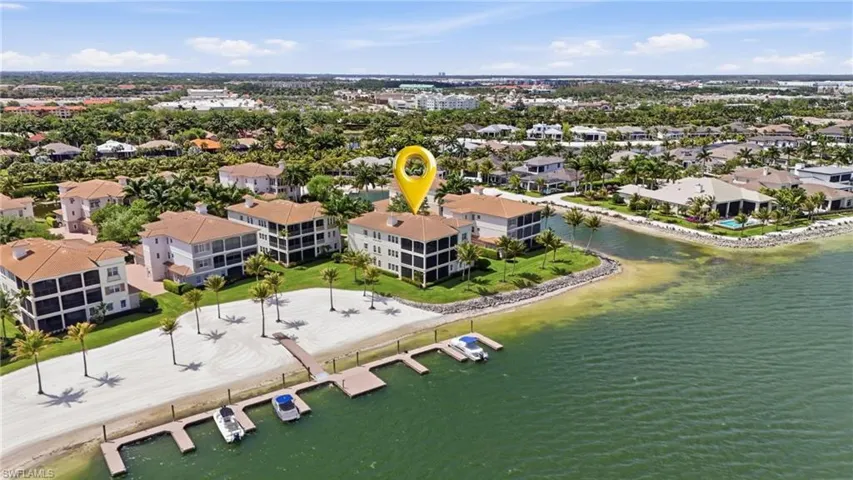 180 degree water views at 17701 Via Bella Acqua Ct 703 Walk out to Bellini Beach