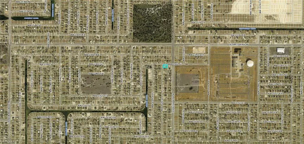 Aerial overview of property's location