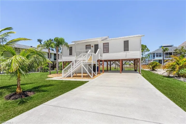 Two parking spaces under the home.