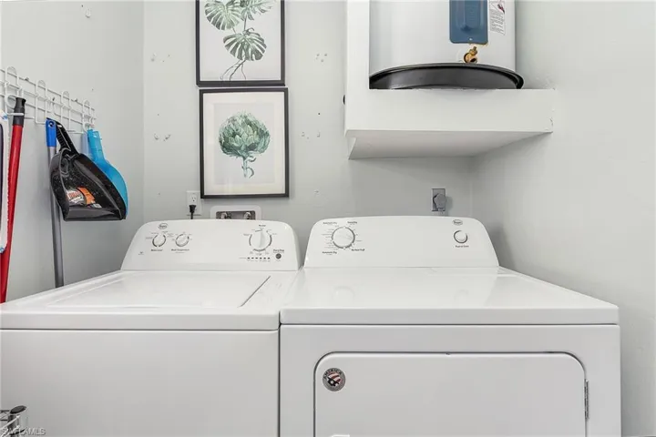 Laundry inside home.