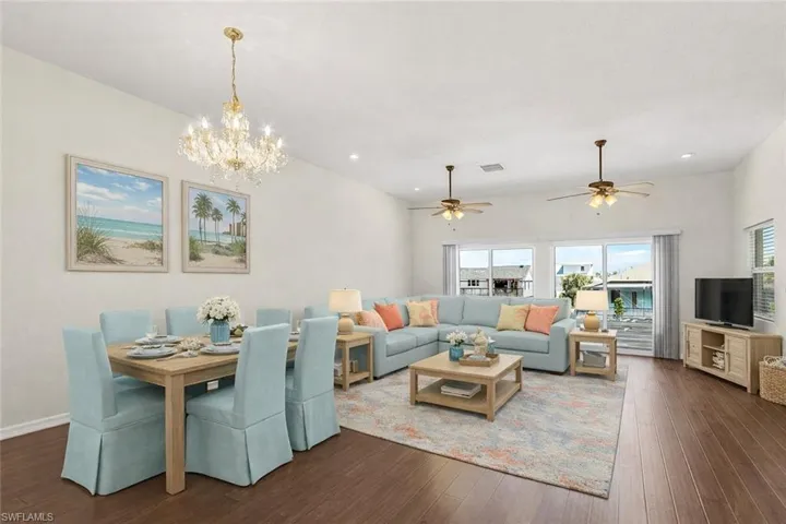 Virtually Staged Living/Dining Room
