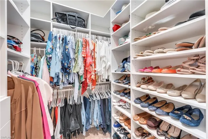 View of spacious closet