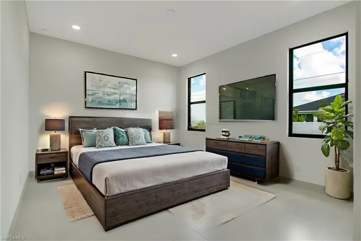 Virtual staging of Master bedroom