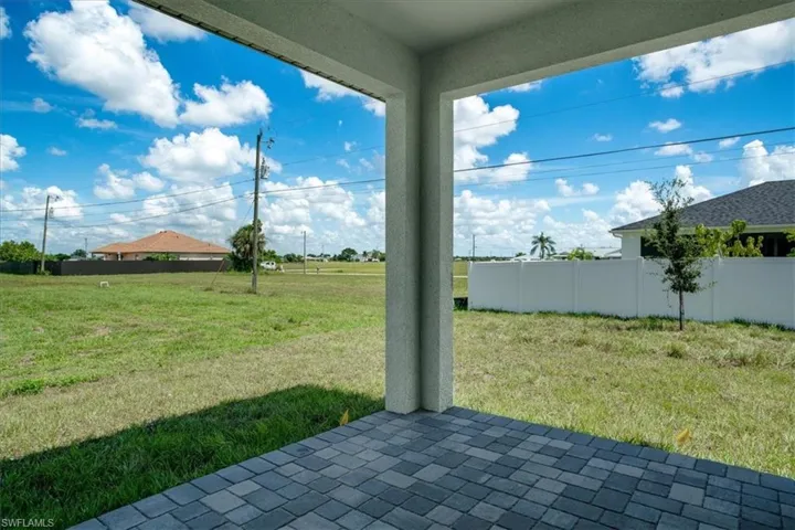 View of yard featuring a patio