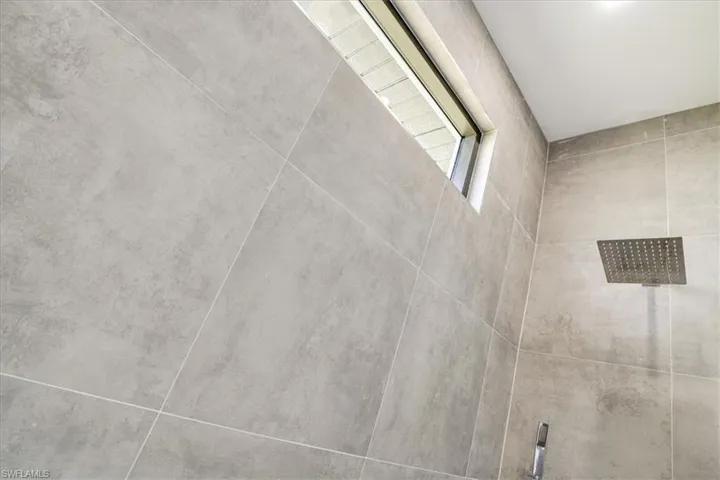 Interior details Master shower