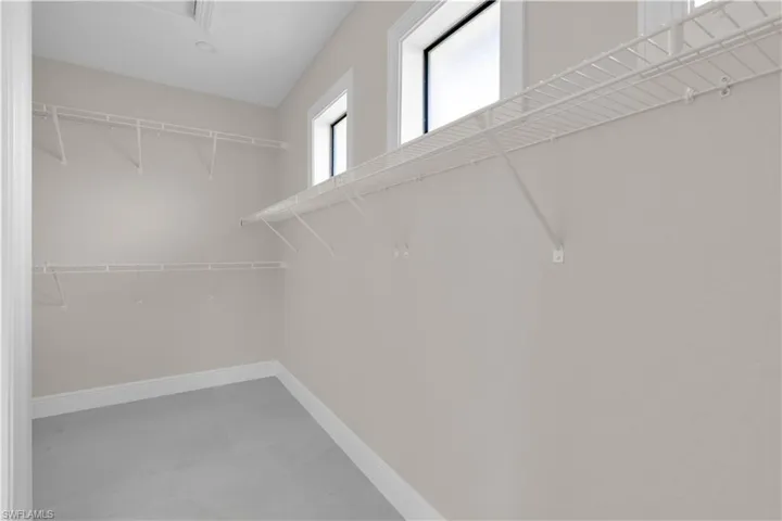 View of spacious closet