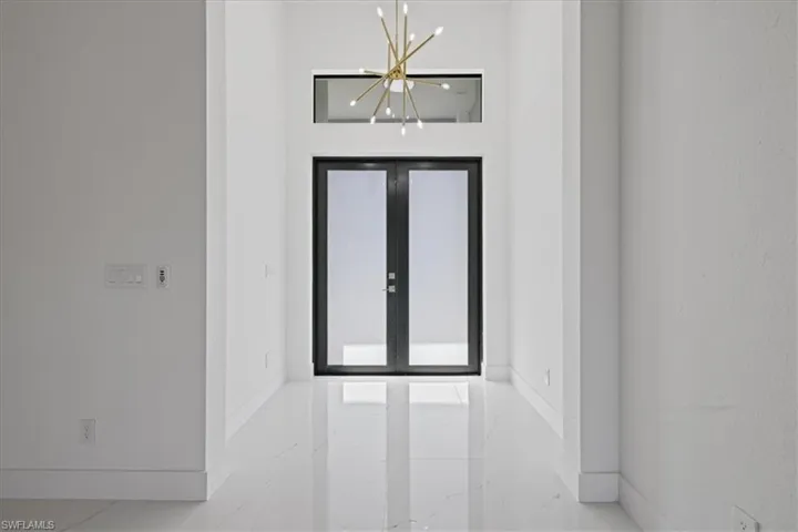 Entrance to property with french doors