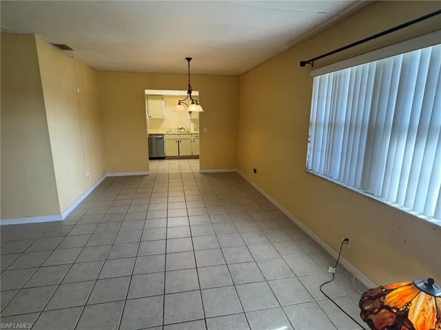 View of living/dining area.