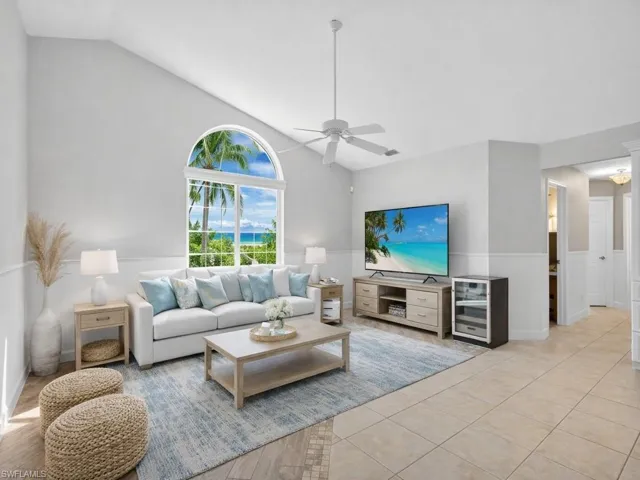 This photo has the paint color and furniture virtually altered using AI to show potential.