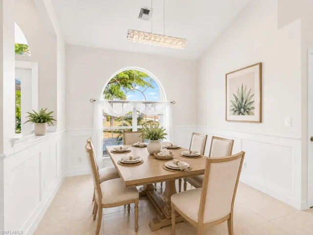 This photo has the paint color and furniture virtually altered using AI to show potential.
