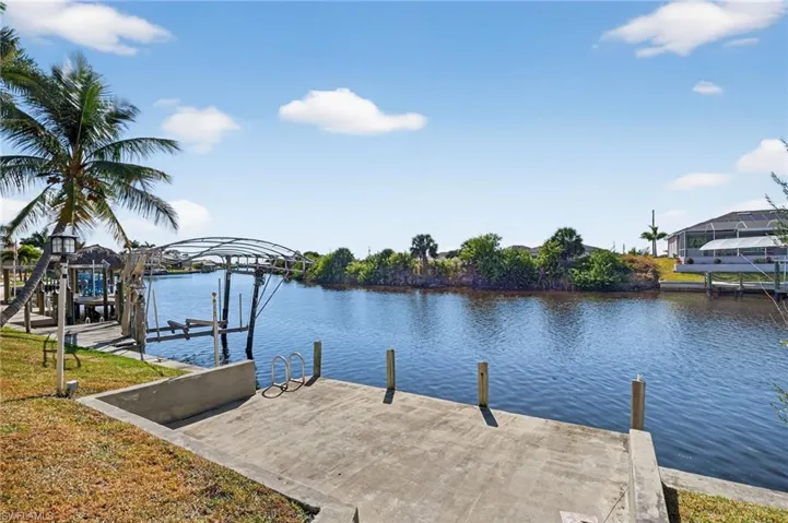 Concrete dock and canal