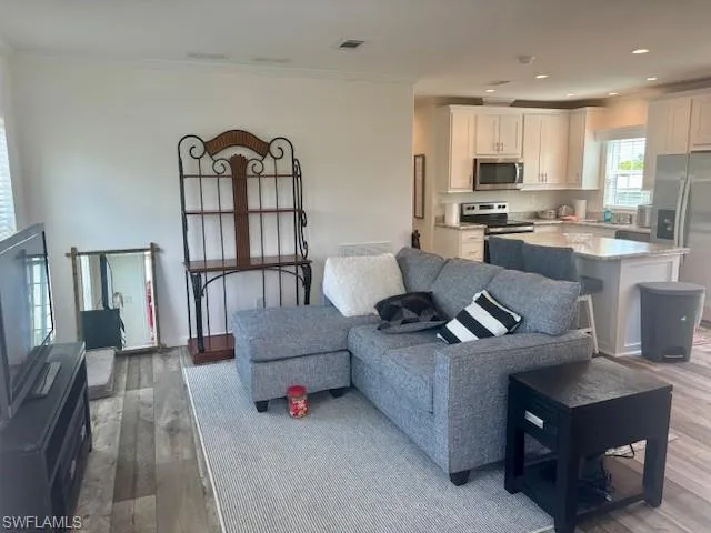View from sliders leading to enclosed porch