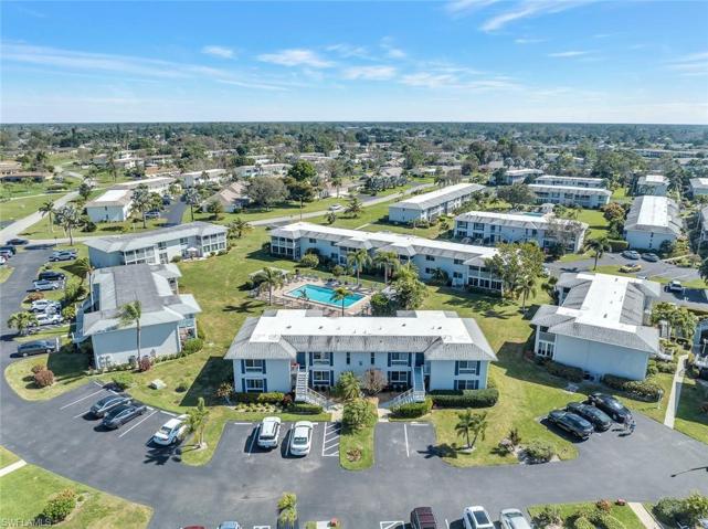 View of the Lollypop Road condos and the Section 5 pool.